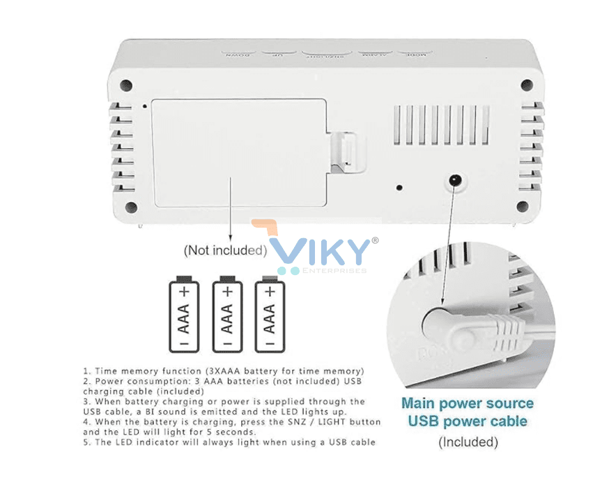 VIKY Digital Alarm Clock - Image 4