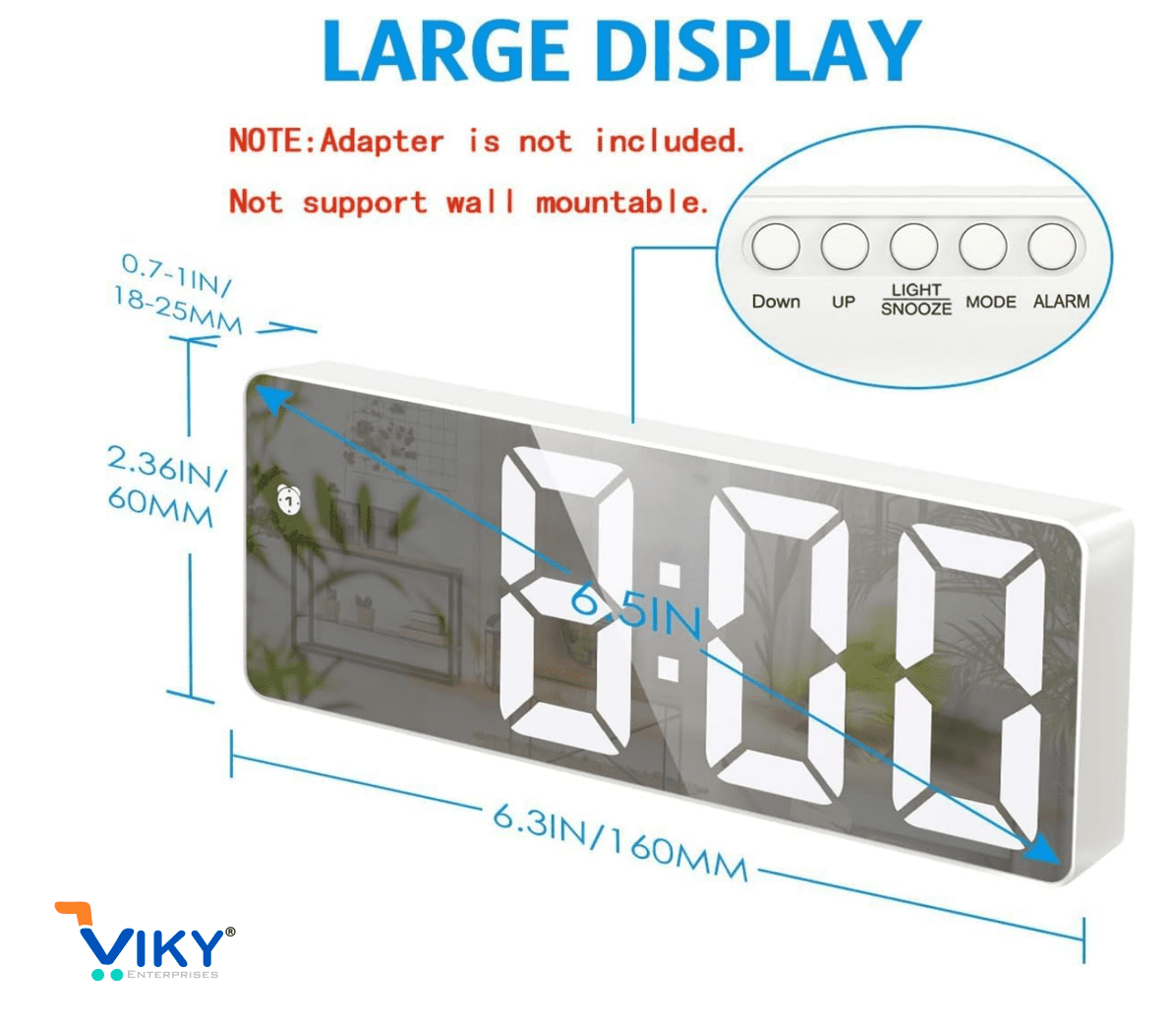 VIKY Digital Alarm Clock - Image 6