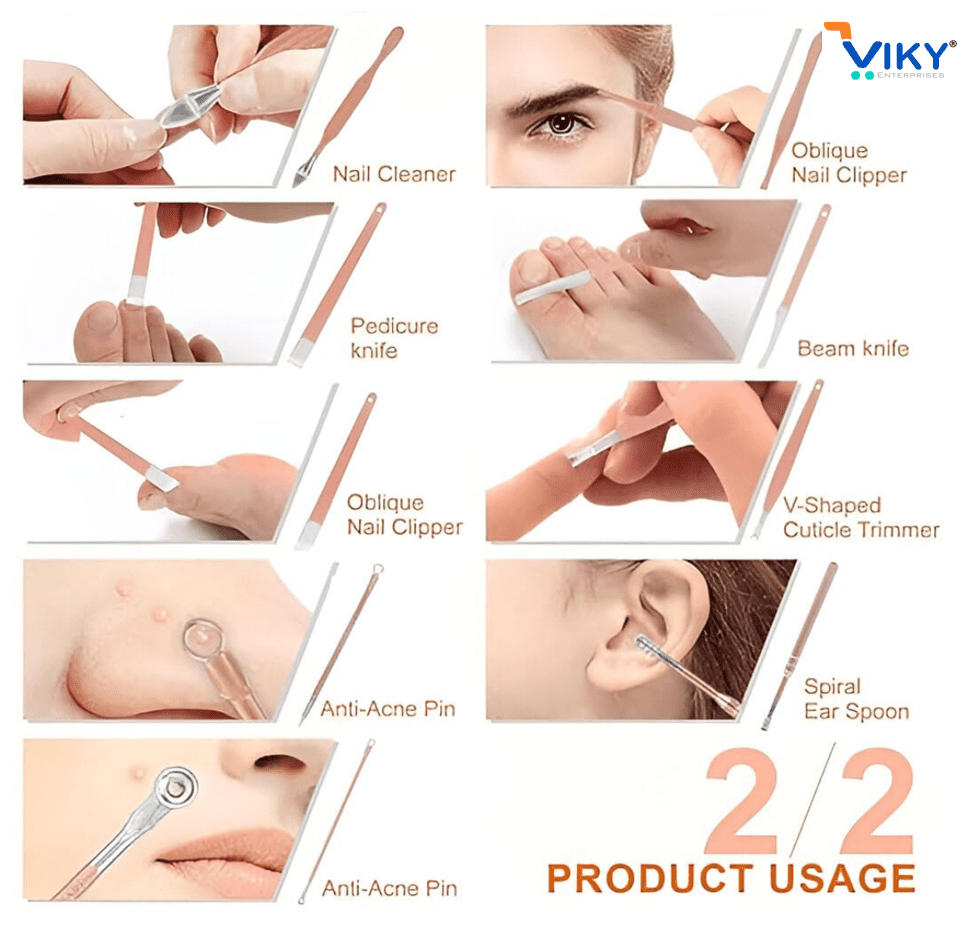 VIKY Manicure & Pedicure Kit - Image 7
