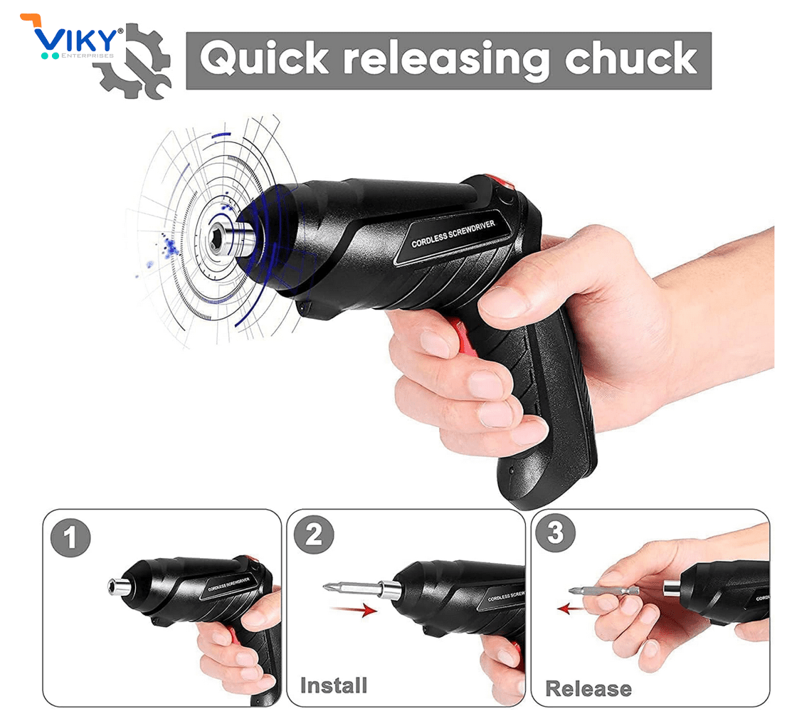 VIKY Cordless Drill Screwdriver Set - Image 7