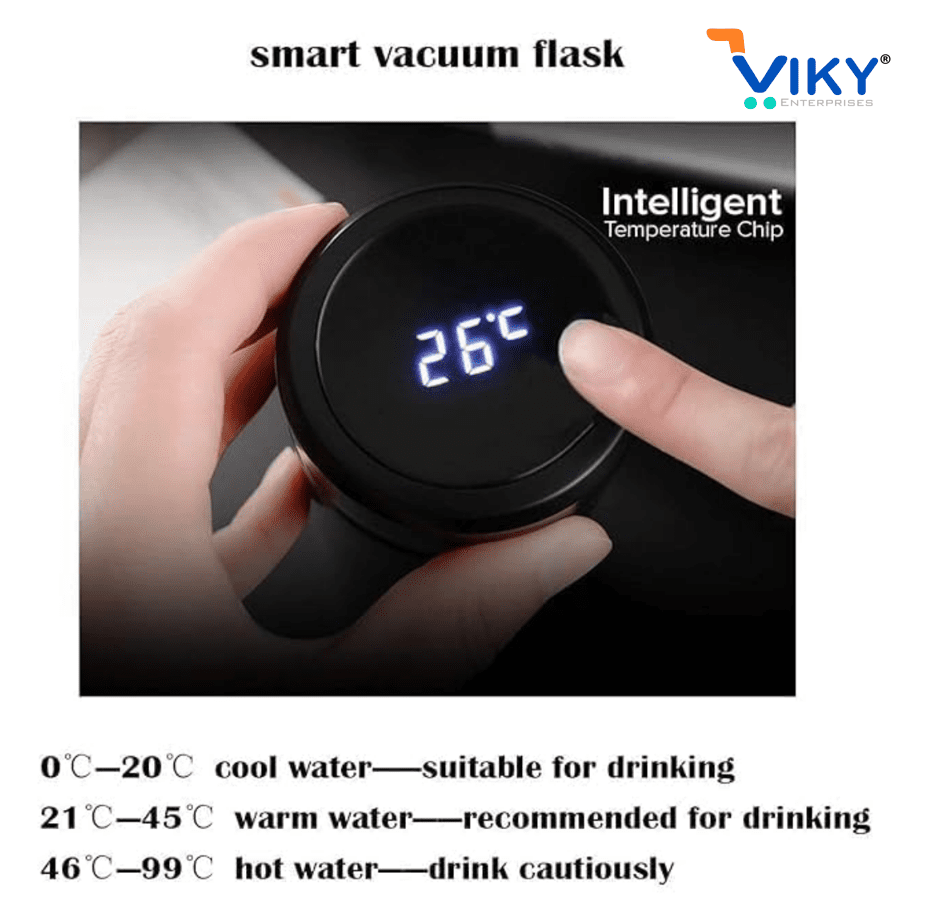 VIKY Stainless Steel Smart Water Bottle - Image 5