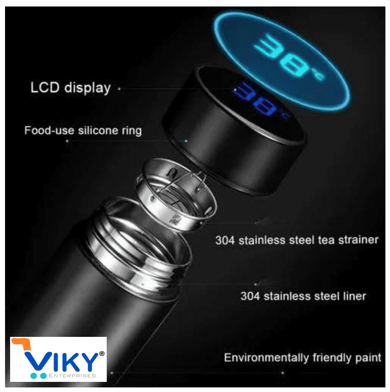 VIKY Stainless Steel Smart Water Bottle - Image 6