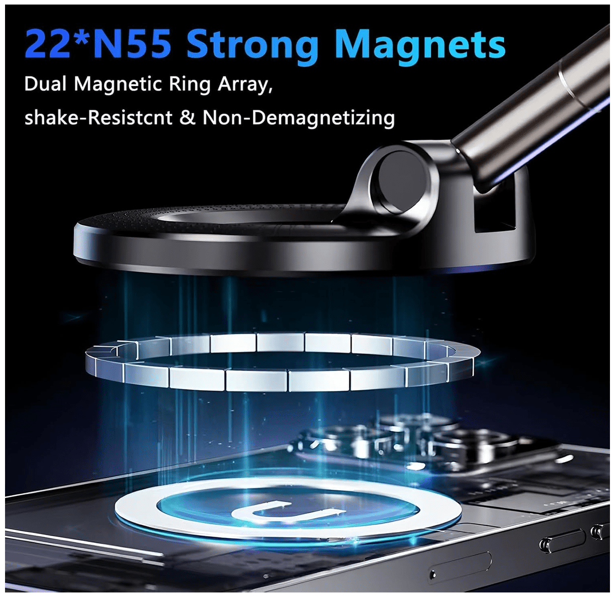VIKY Magnetic Mobile Holder with Vacuum Suction - Image 6